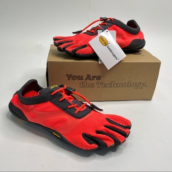 Vibram Shoes - 𝅺NEW Vibram FiveFingers KSO EVO Fiery Coral Gray Running Cross Training Shoes